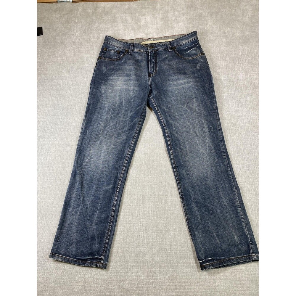 Y2K Vtg Anchor Blue Jeans Mens 36x30 Blue Denim A.BLU 317 Straight Fit Relaxed
